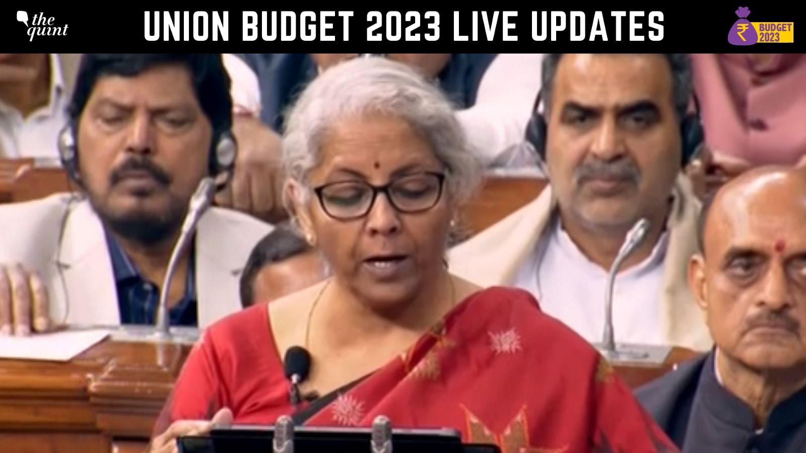 <div class="paragraphs"><p>Finance Minister Nirmala Sitharaman has begun the presentation of Union Budget for the fiscal year 2023-2024 on Wednesday, 1 February, in the Lok Sabha.</p></div>