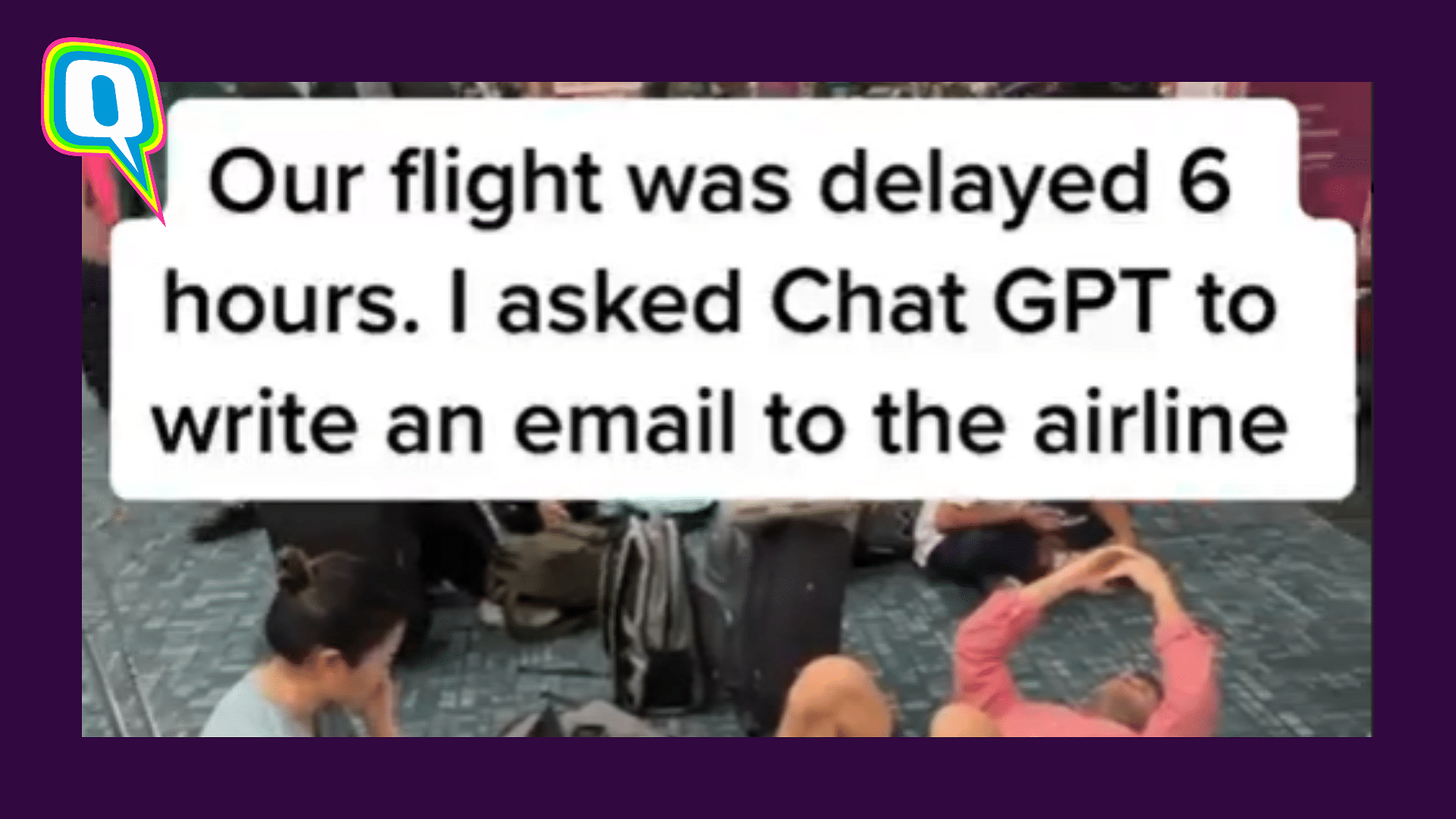 <div class="paragraphs"><p>Woman Asks ChatGPT To Draft 'Passive Aggressive' Email After 6-Hour Flight Delay</p></div>
