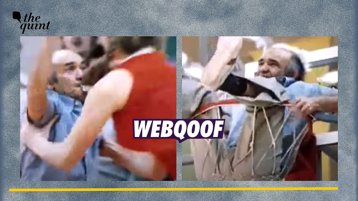 Clip of Player Angrily Lifting and Throwing Referee Into a Hoop Is From a Film