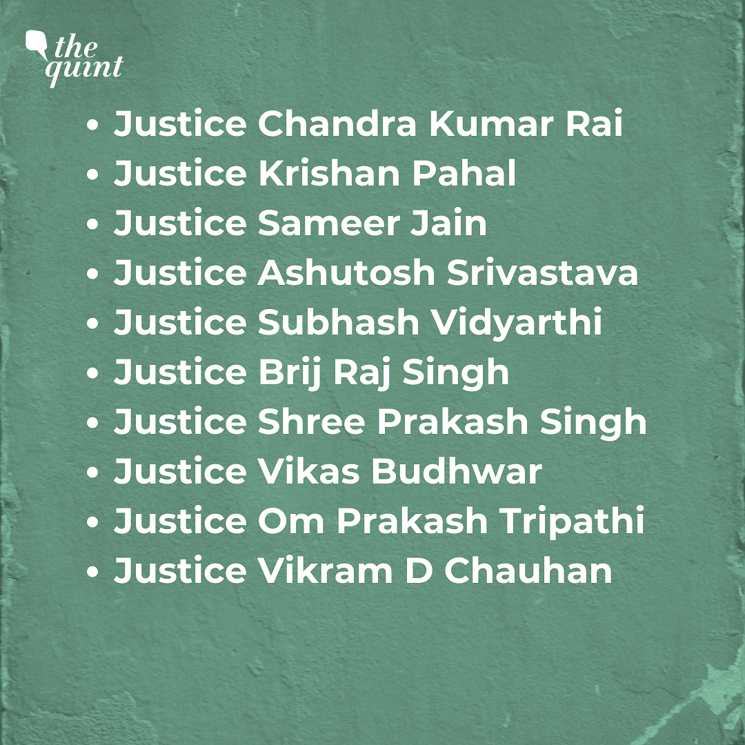 The top court's collegium has recommended judges for the Delhi, Madras, Bombay and Allahabad High Courts.