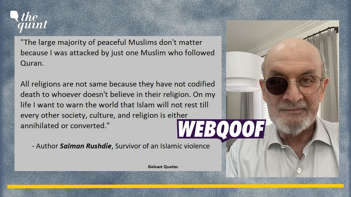 Anti-Islam Quote Attributed to Novelist Salman Rushdie Is Fake!