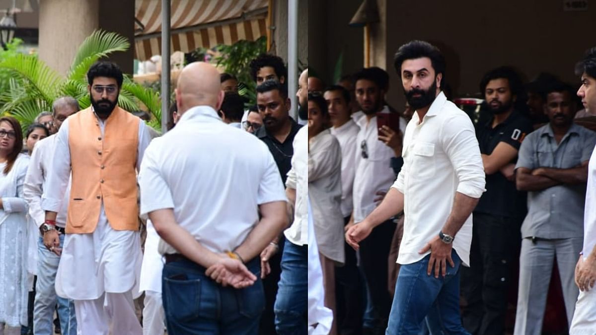 Pics: Ranbir Kapoor & Others Arrive at Satish Kaushik's House For Last Rites