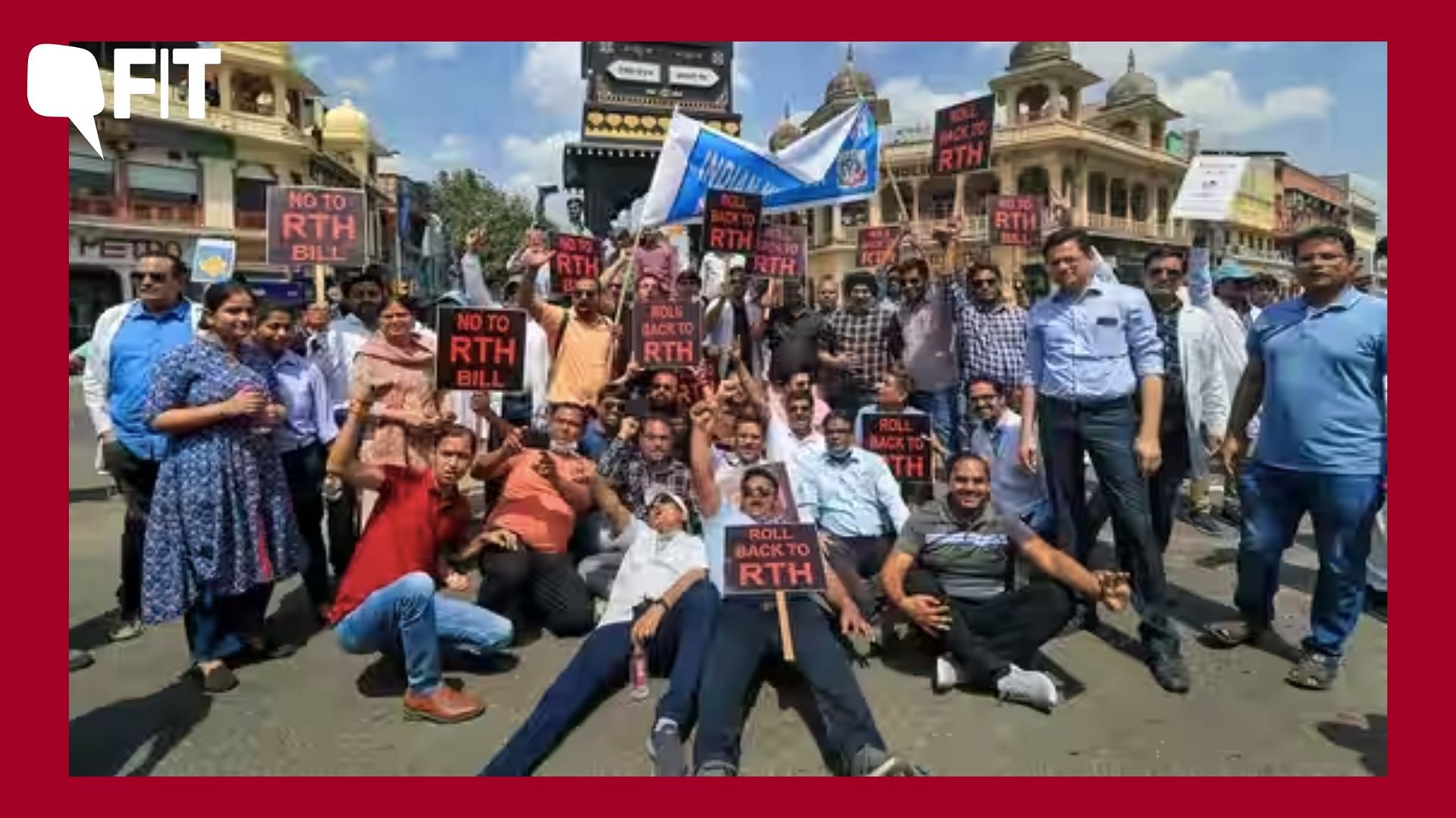 <div class="paragraphs"><p>The IMA carried out a protest rally against the Rajasthan government’s Right to Health Bill on Monday, 27 March.</p></div>