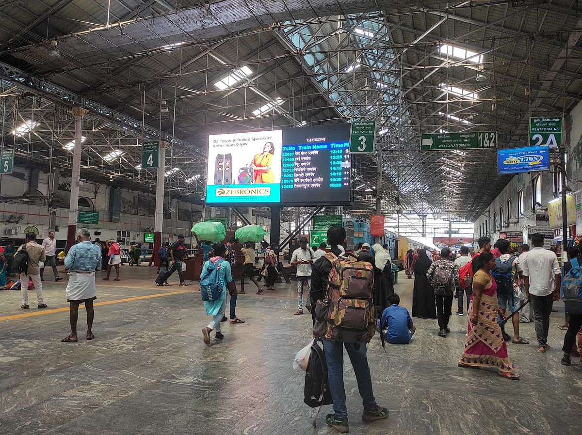 Following complaints, Southern Railways turned on announcements at Chennai Central Railway Station again on 6 March.