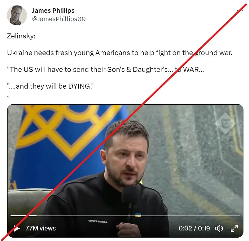 Volodymyr Zelenskyy was talking about a situation in which Ukraine loses the war and if Russia attacks NATO states.