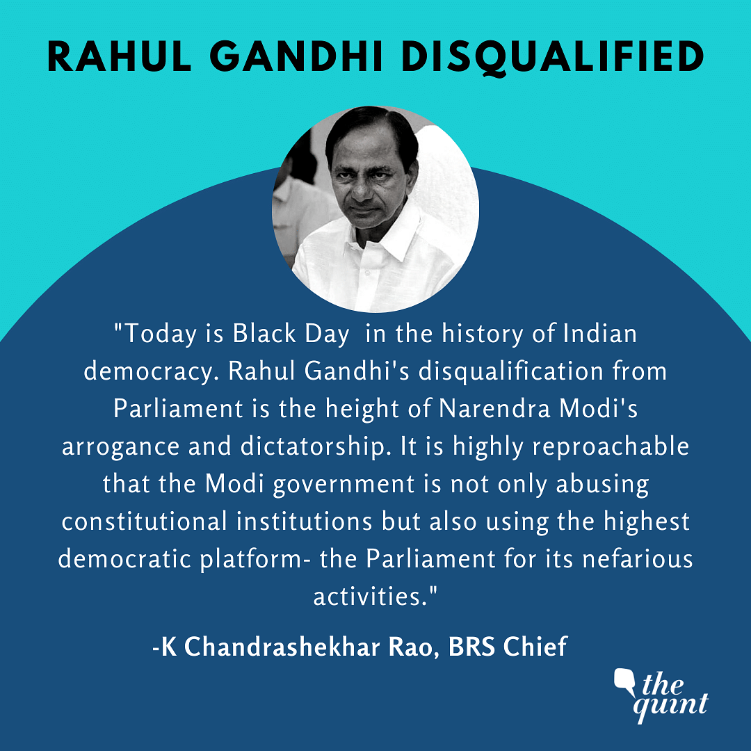 Catch all updates on disqualification of Congress MP Rahul Gandhi from the Lok Sabha here.