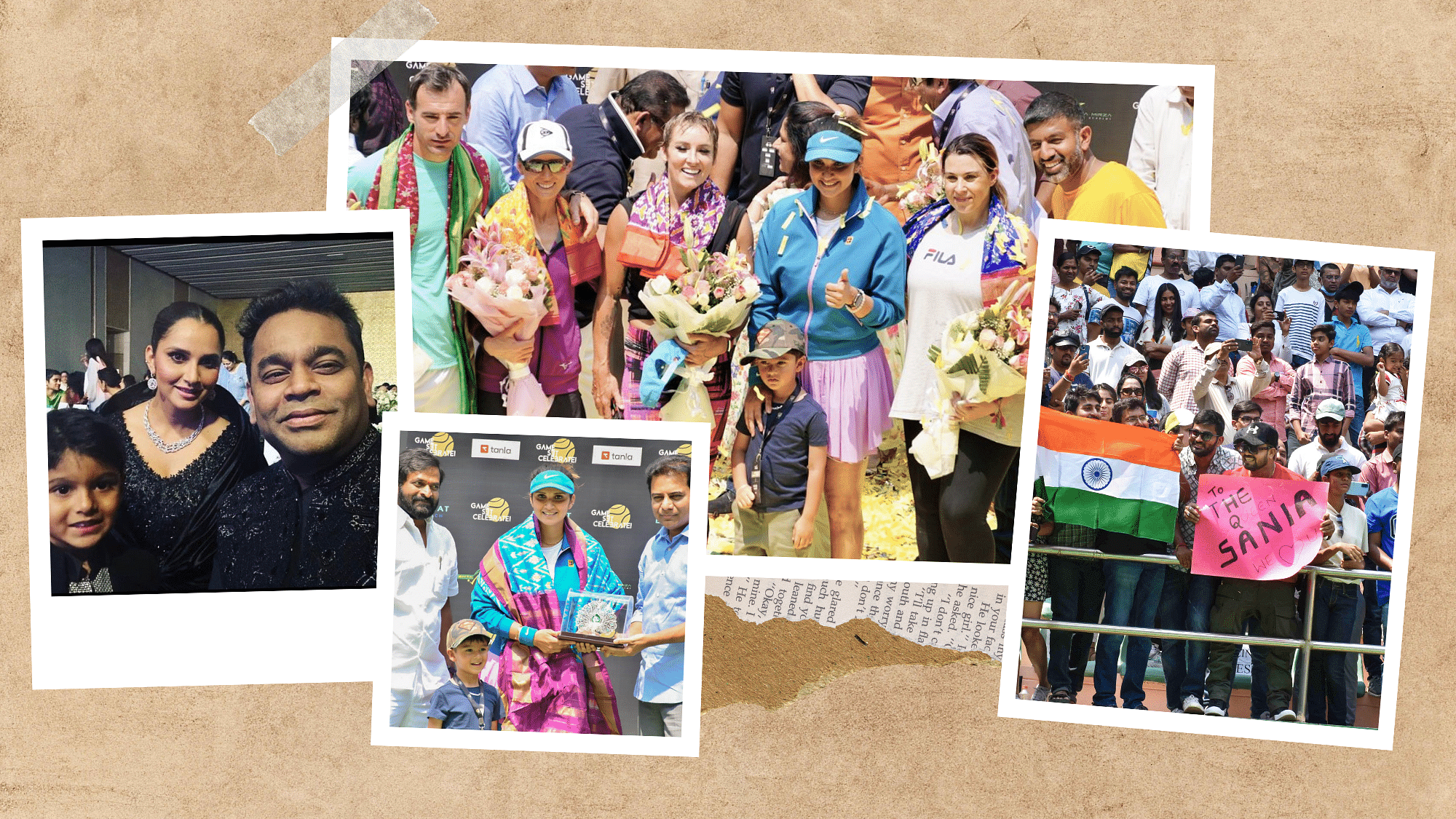 <div class="paragraphs"><p>Tennis legend Sania Mirza was given a grand retirement celebration in Hyderabad on Sunday.</p></div>