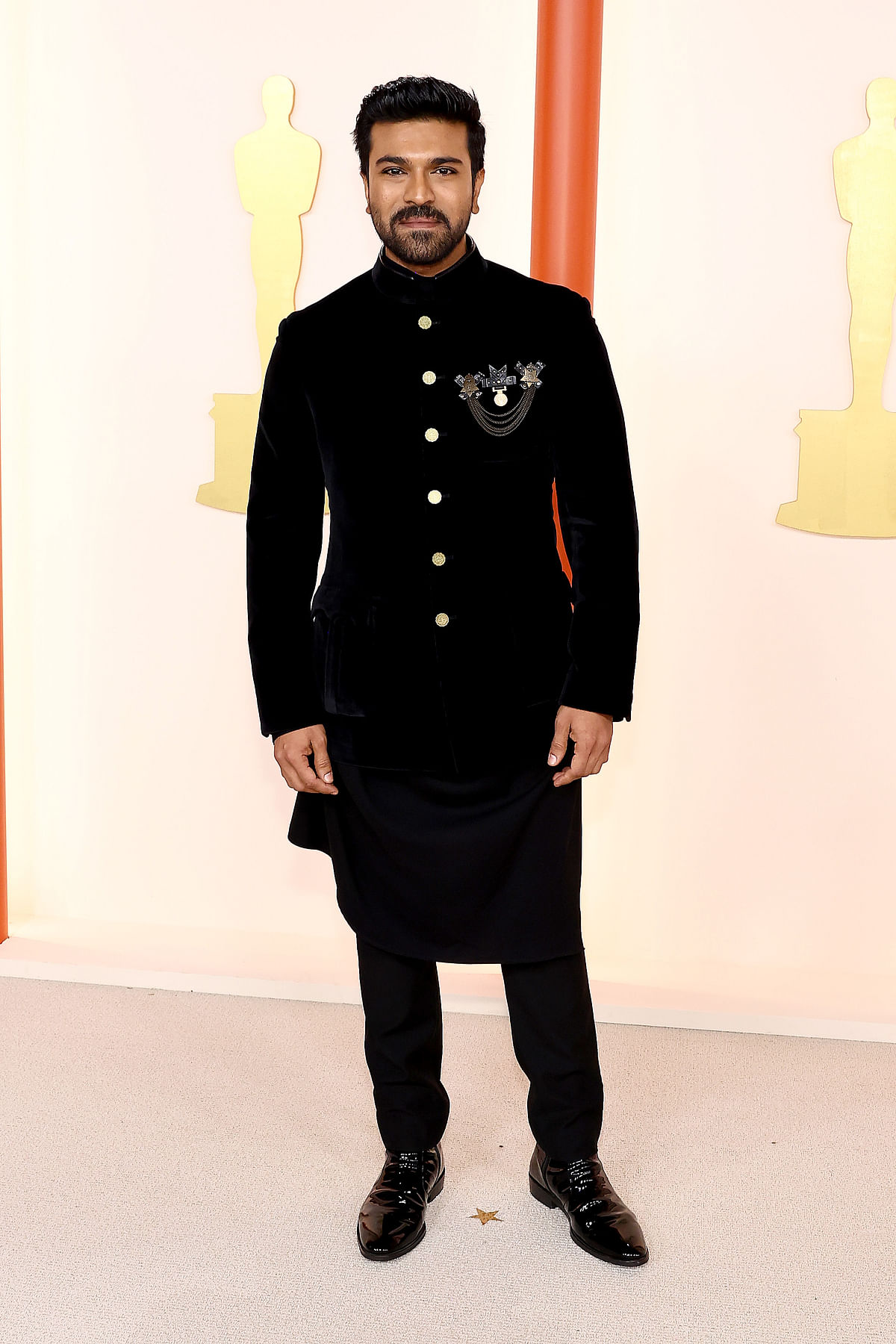 Deepika Padukone, Ram Charan and Jr NTR chose black outfits for the main Oscars ceremony.
