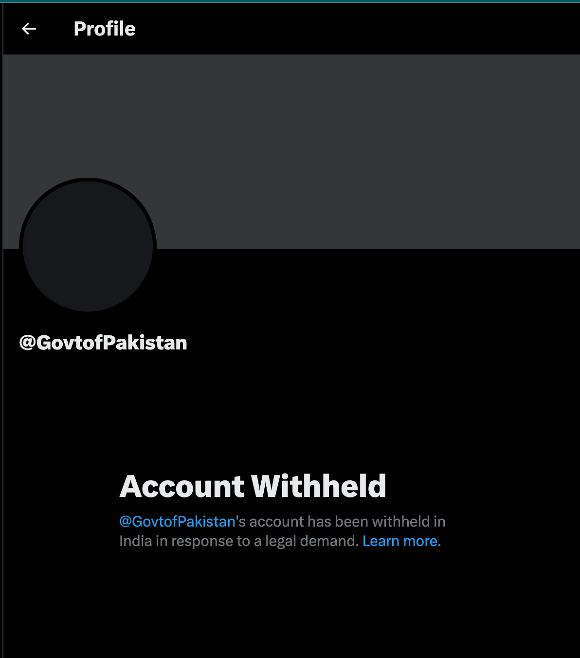 This is the third time that the account has been restricted in India, with past incidents in July and October 2022.