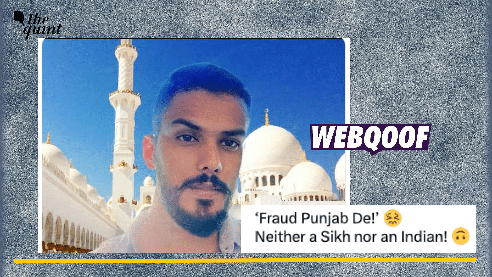 <div class="paragraphs"><p>Fact-Check: This image of Amritpal Singh has been edited to place him in front of a mosque.</p></div>