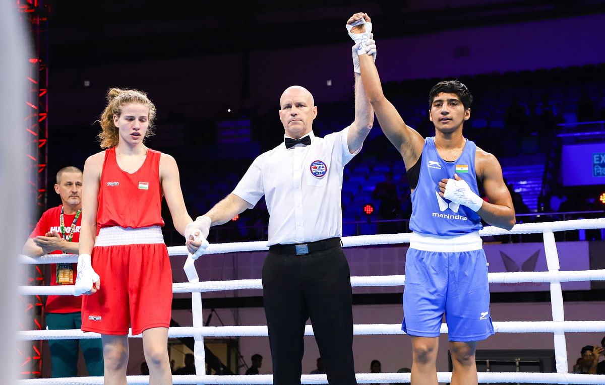 Nikhat took just over four minutes to win her opening bout.