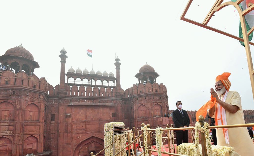 The Red Fort was built by Mughal Emperor Shah Jahan in the 17th century. 