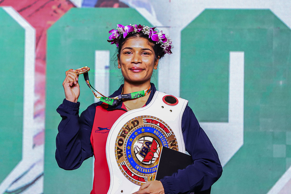 Nikhat Zareen won her second World Championship gold on Sunday in New Delhi.