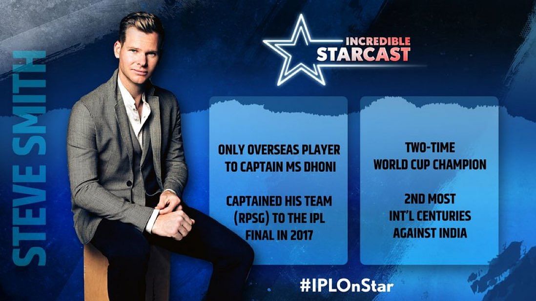 Steve Smith has joined Star Sports commentary team for IPL 2023.