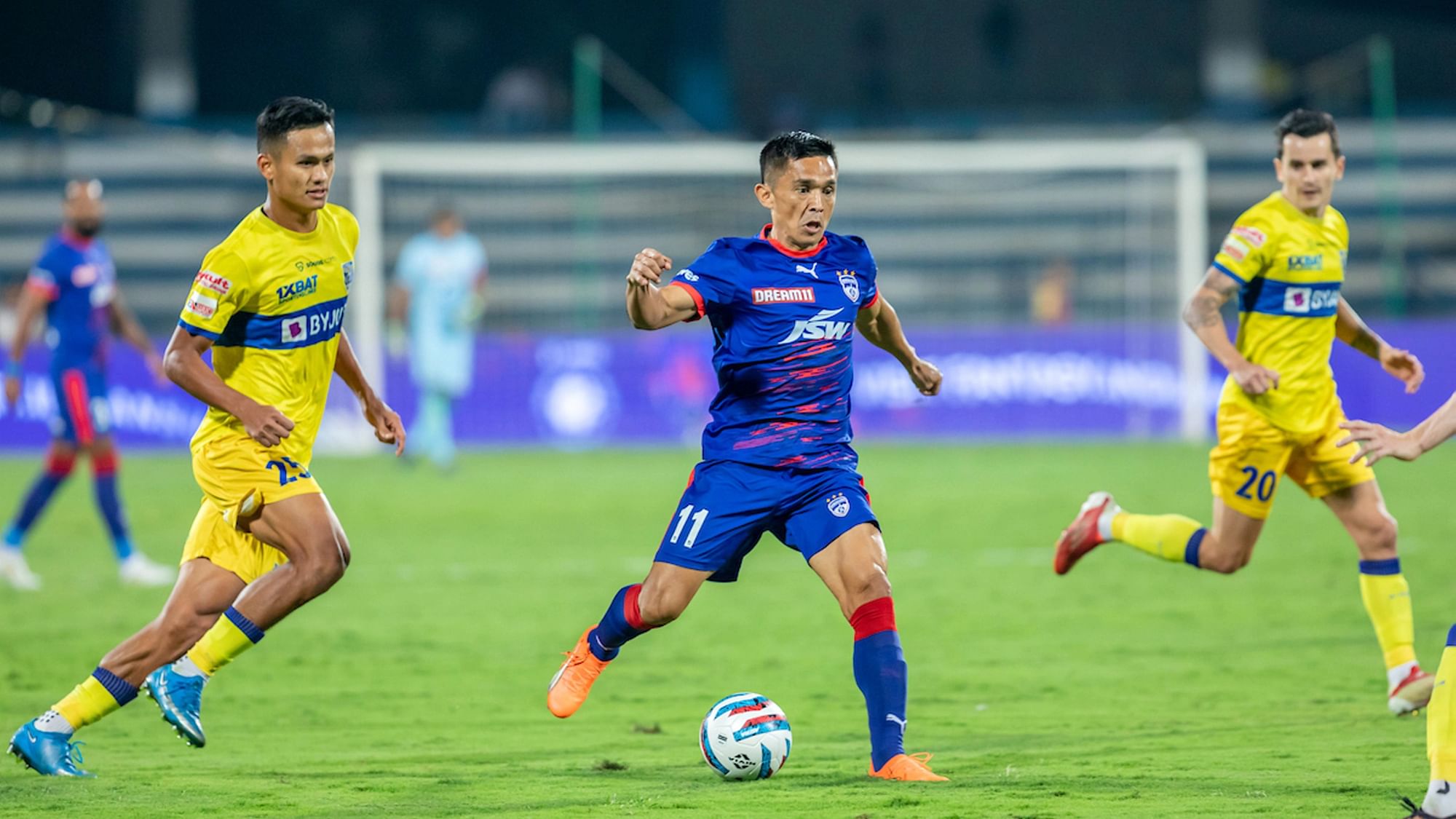 <div class="paragraphs"><p>ISL: Kerala Blasters walked off their game against Bengaluru FC midway through extra time in protest of a Sunil Chhetri goal.</p></div>