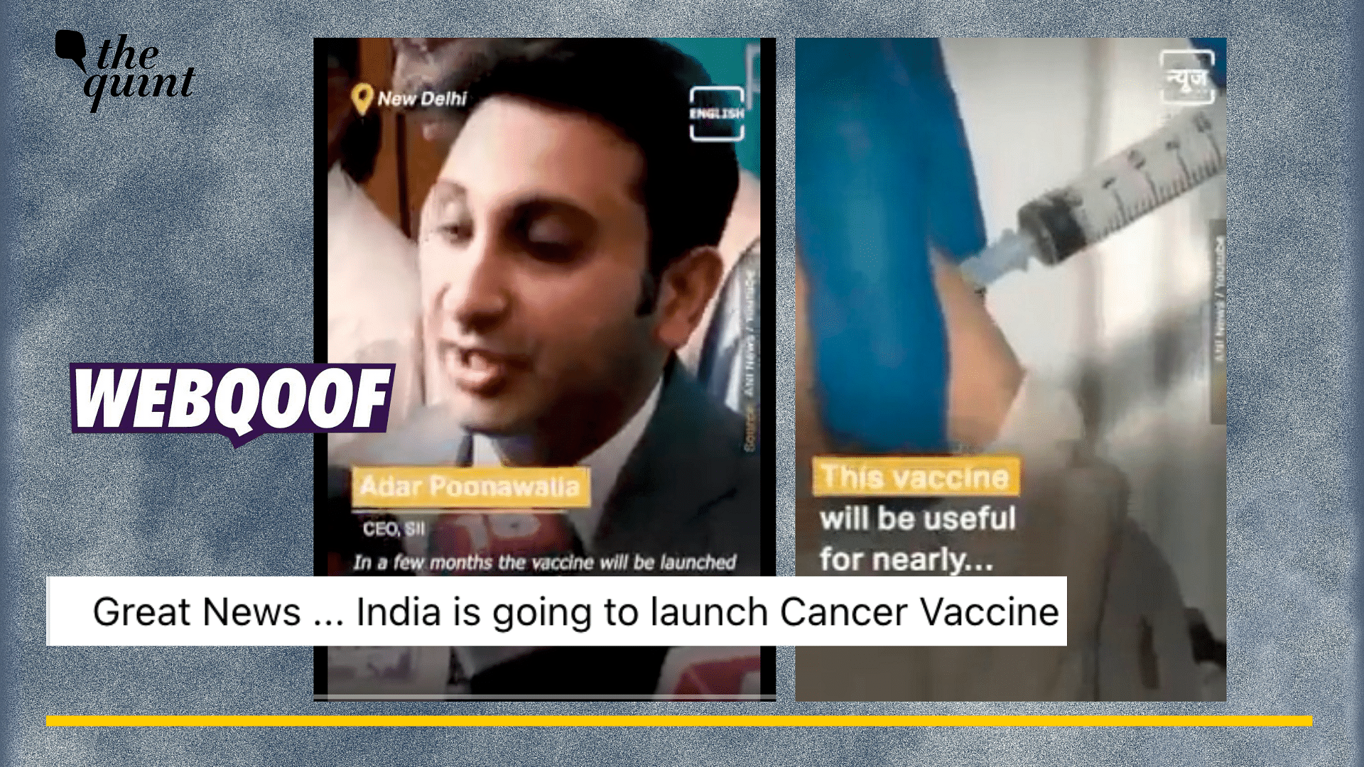 <div class="paragraphs"><p>Fact-check: The claim that India has developed a cancer vaccine is misleading and lacks context.</p></div>