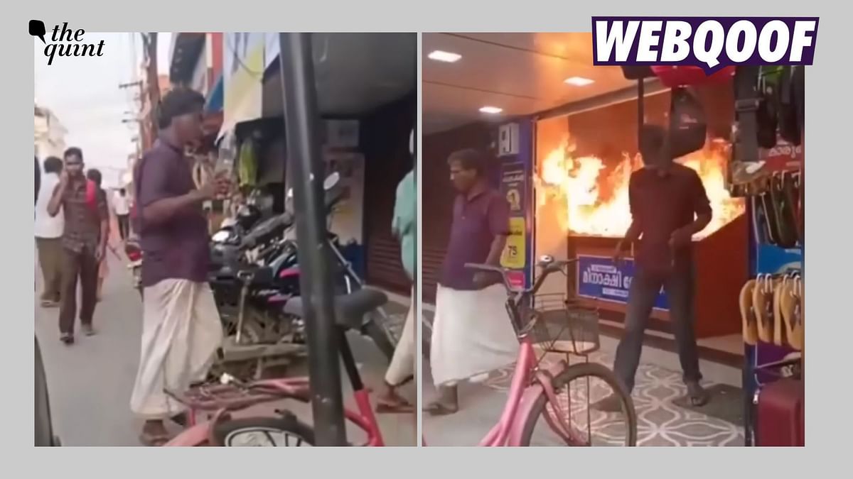 Fact-Check: Video of Man Setting Shop on Fire Is From Kerala, Not Tamil Nadu