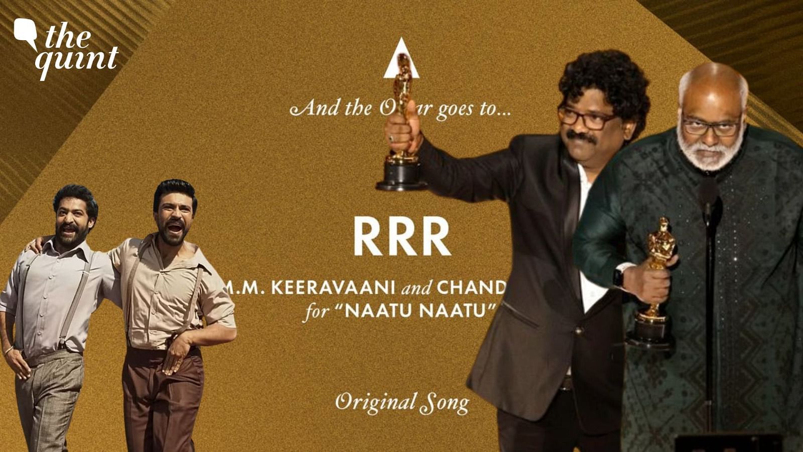 Oscars 2023: SS Rajamouli's RRR Song 'Naatu Naatu' Takes Home Best Music  (Original Song) Award