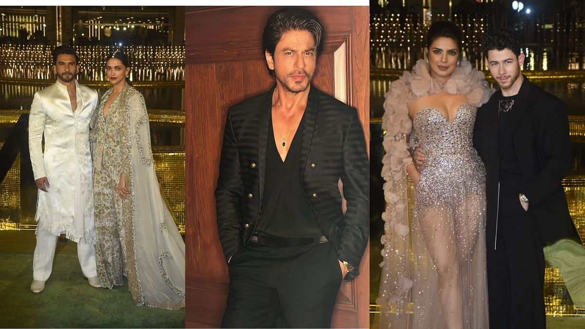 In Pics: Shah Rukh Khan, Priyanka-Nick, Deepika-Ranveer Arrive for NMACC Launch