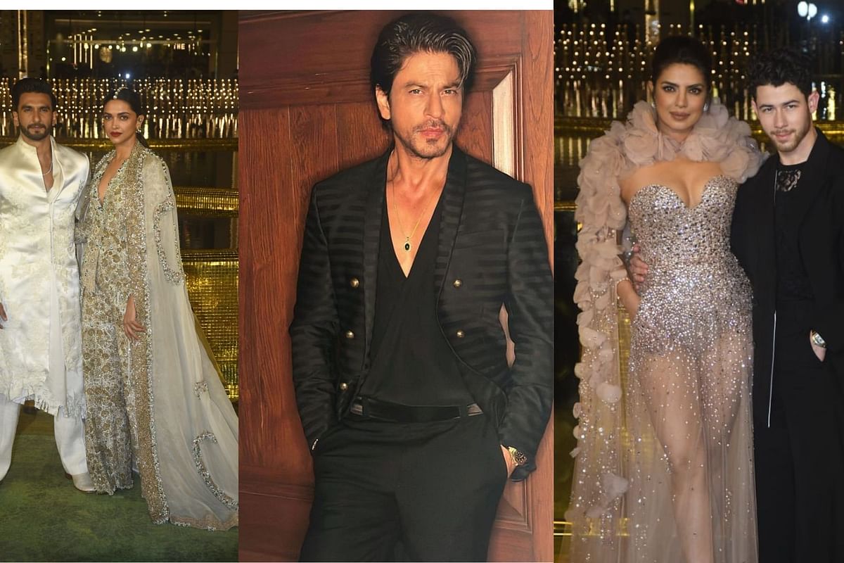 In Pics: Shah Rukh Khan, Priyanka-Nick, Deepika-Ranveer Arrive for NMACC Launch