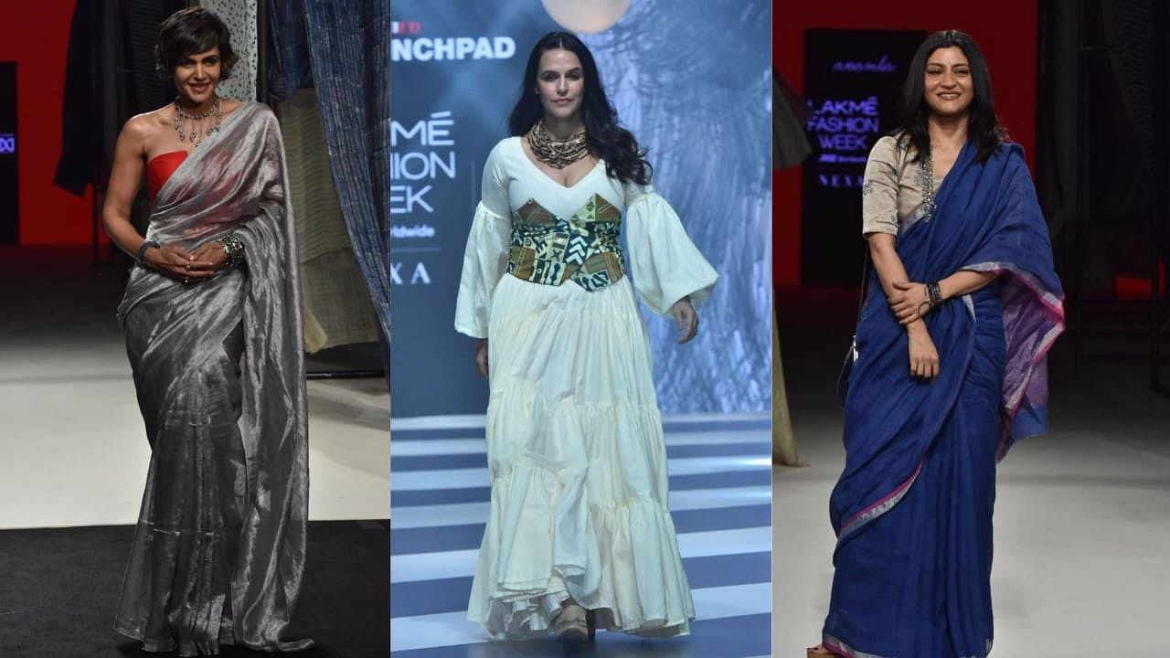<div class="paragraphs"><p>Neha Dhupia, Mandira Bedi &amp; Others Dazzle at Lakme Fashion Week 2023</p></div>