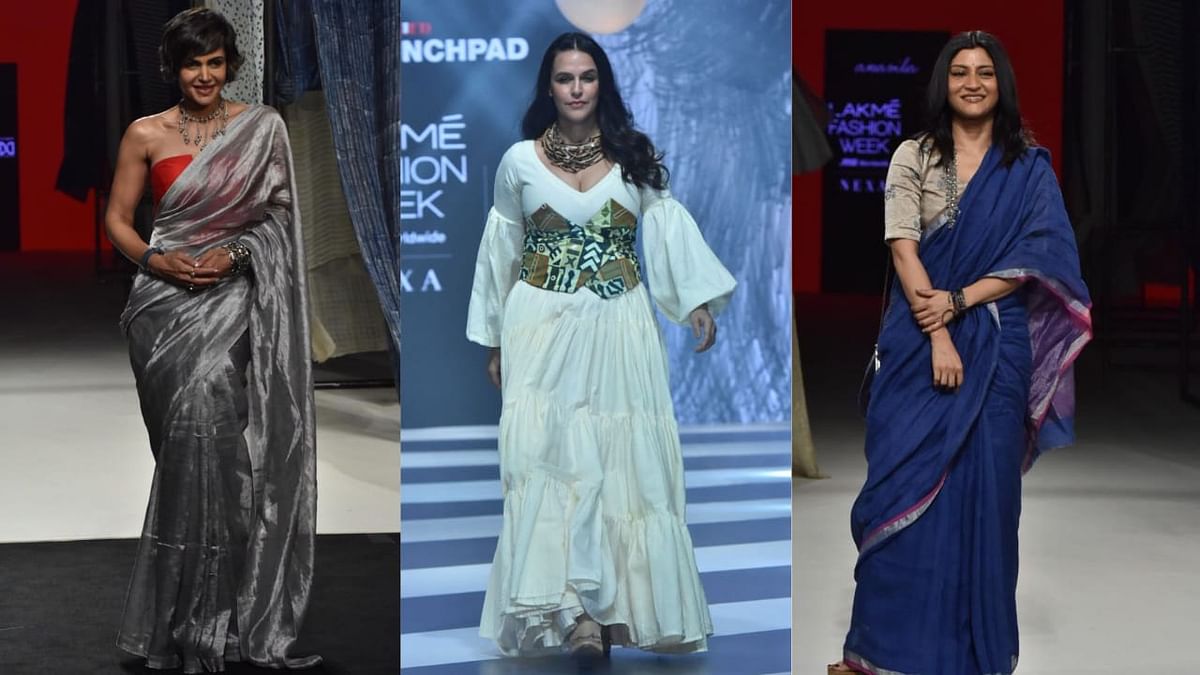 In Pics: Neha Dhupia, Mandira Bedi & Others Dazzle at Lakme Fashion Week 2023
