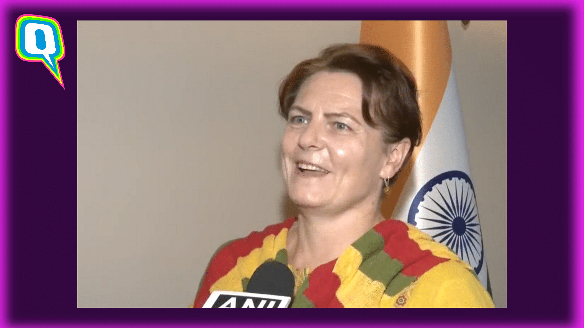 <div class="paragraphs"><p>Lithuanian ambassador, Diana Mickeviciene, gave an interview in Hindi</p></div>