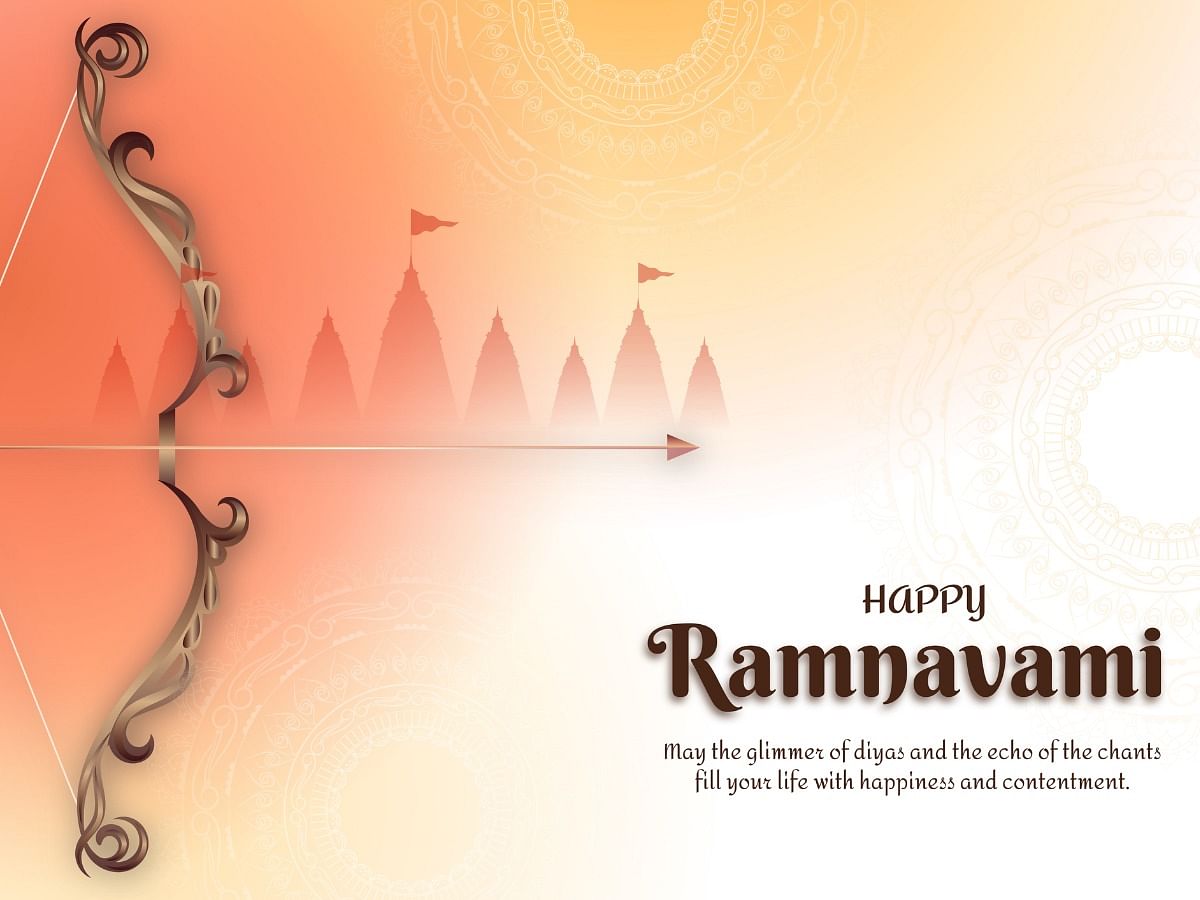 Online Beautiful Greeting Message Ram Navami Wallpapers