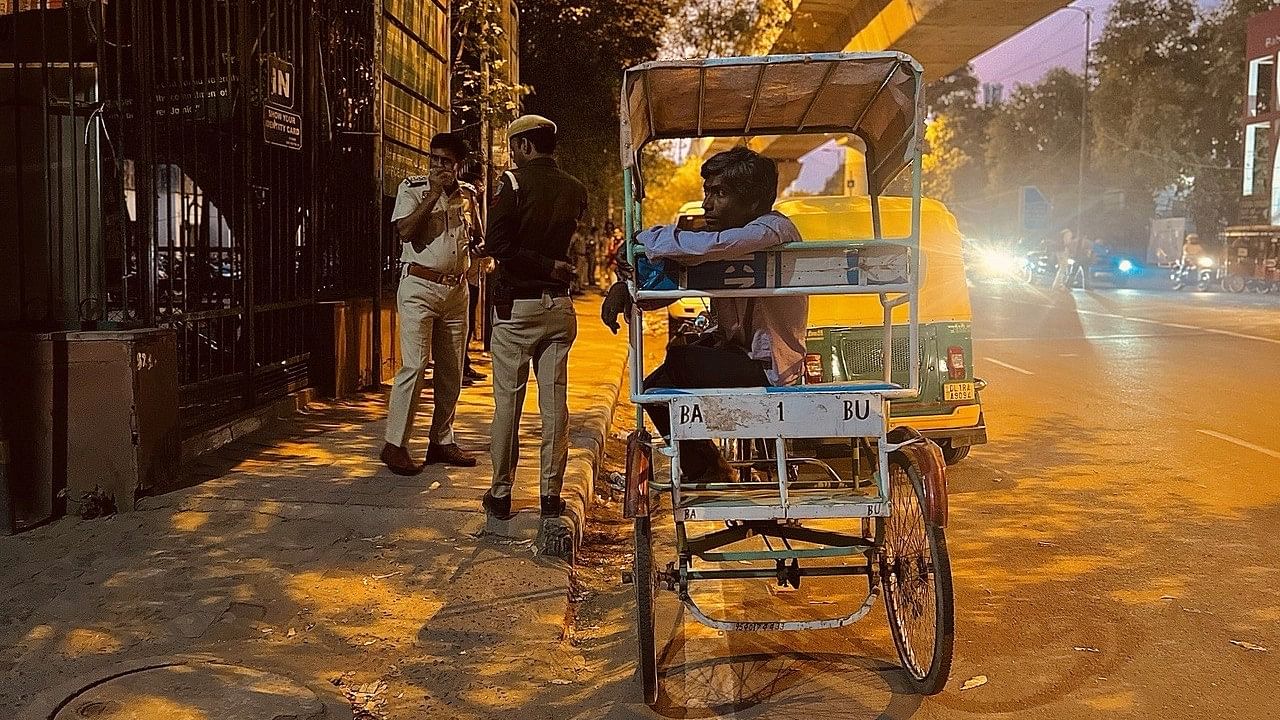 <div class="paragraphs"><p>Harish, 50, is from Bengal. He has been pulling rickshaw for the past 35 years. He earns a maximum of Rs 300 per day, his rickshaw is rented for which he pays Rs 75 every month.</p></div>