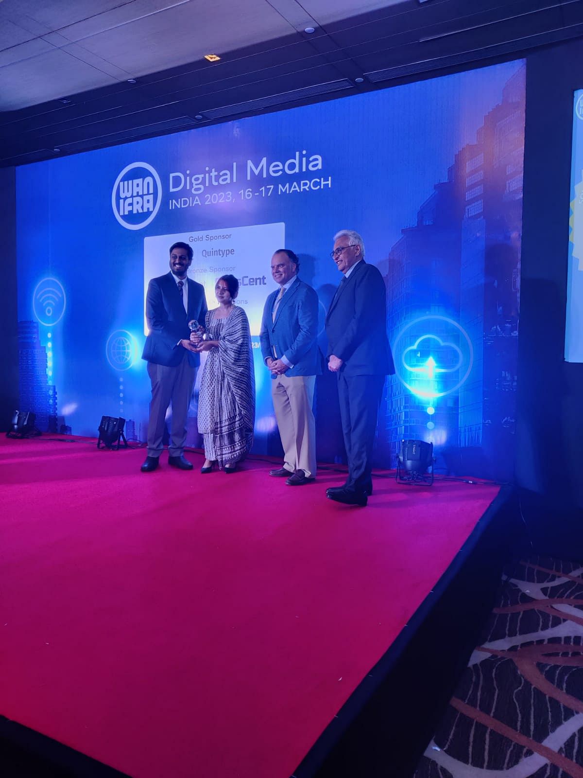 The awards ceremony, South Asian Digital Media Awards 2022, was held in New Delhi on 16 March.