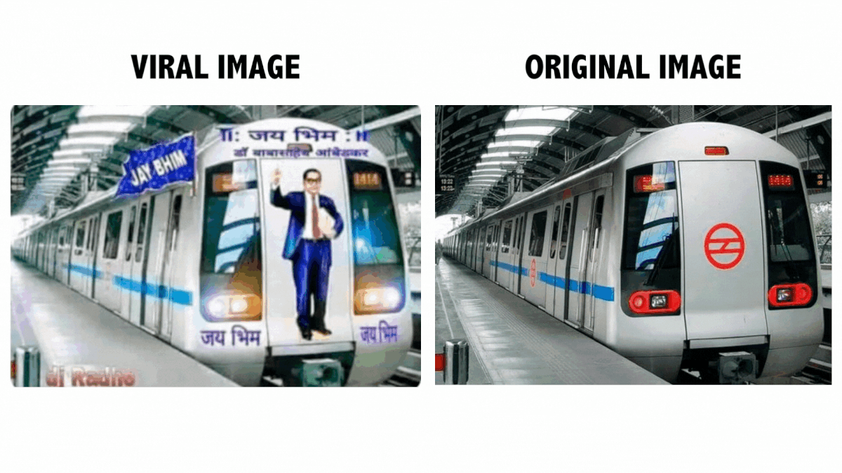 The image of the train in the viral posts is old and belongs to the Delhi Metro, not the USA.