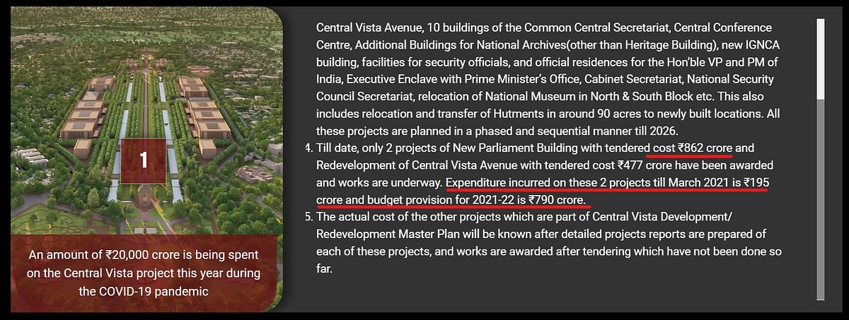 The new Parliament building is not fully constructed yet and the revised budget is over Rs 1,250 crore.