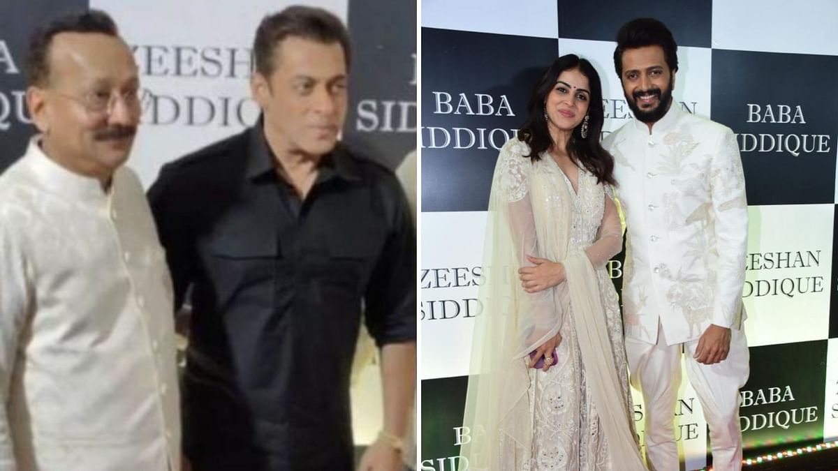 Pics: Salman Khan, Genelia, Riteish Attend Baba Siddique's Iftar Party