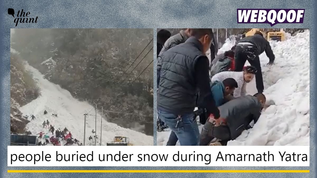 Video Showing People Stuck Under Snow in Sikkim Viral as One From Amarnath Yatra