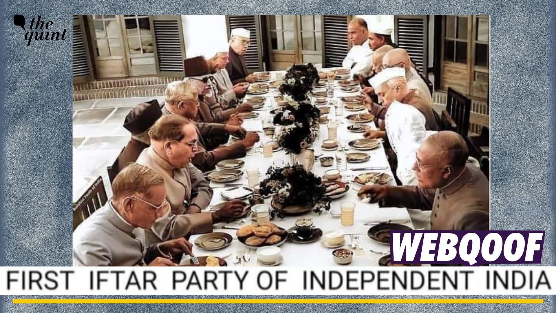 <div class="paragraphs"><p>Fact-check:&nbsp;An old picture of Indian politicians having a meal together at a luncheon organised by Sardar Patel is going viral with a false claim that it shows an iftar party.</p></div>
