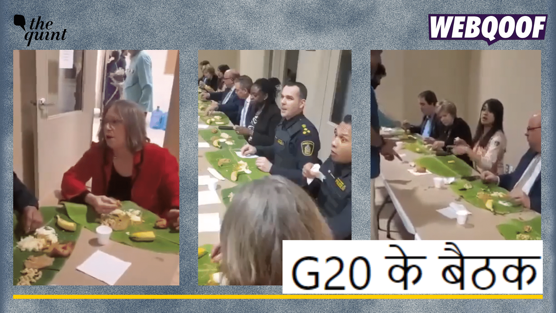 <div class="paragraphs"><p>Fact-check: This old video is from Canada and does not show foreign ministers having Indian cuisine at the G20 Summit meeting held in India.</p></div>