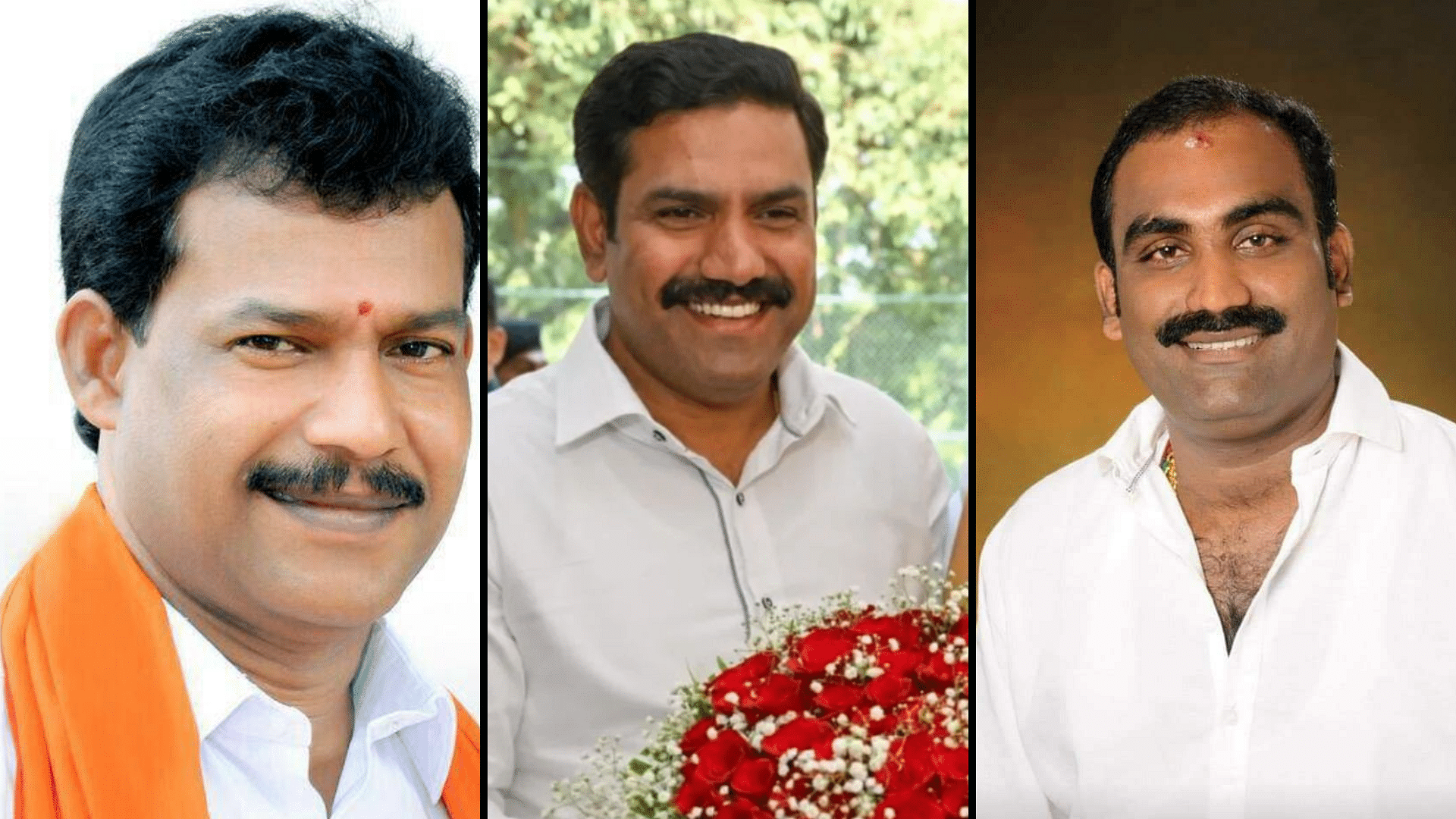 <div class="paragraphs"><p>Sathish&nbsp;Kumpala, BS Yediyurappa's son BS Vijayendra, and&nbsp;Yashpal Suvarna.</p></div>