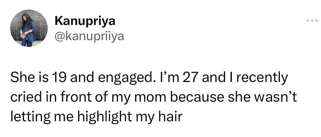 One Twitter user joked, "She is 19 and engaged. I am 26 and enraged."