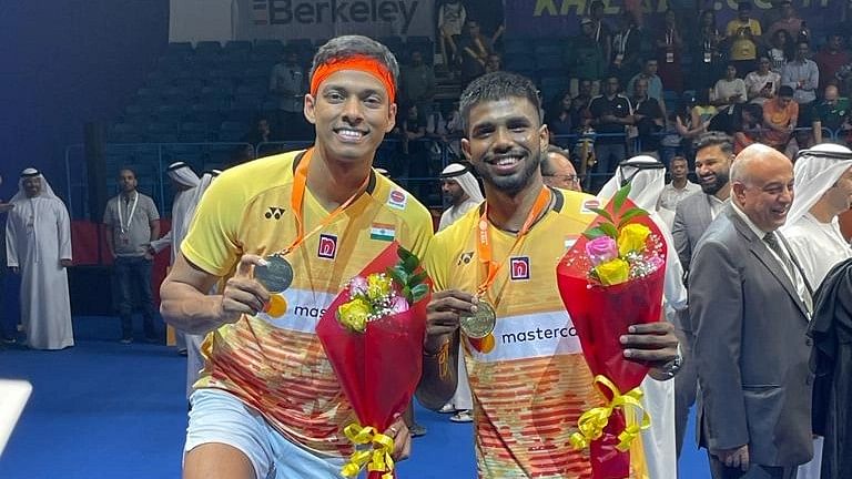 <div class="paragraphs"><p>Satwiksairaj Rankireddy and Chirag Shetty are the first Indian pair to win an Asian Championship gold medal.</p></div>