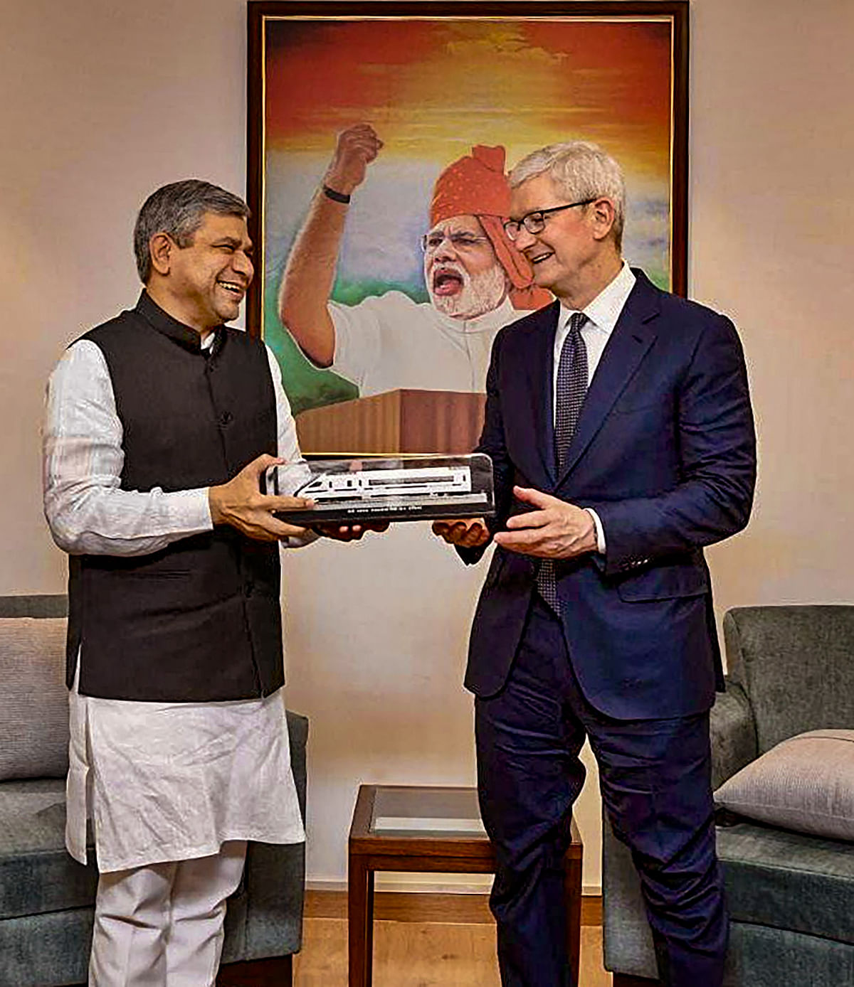 After the opening of India's first Apple Store in Mumbai's BKC, Tim Cook flew to New Delhi for the launch in Saket.
