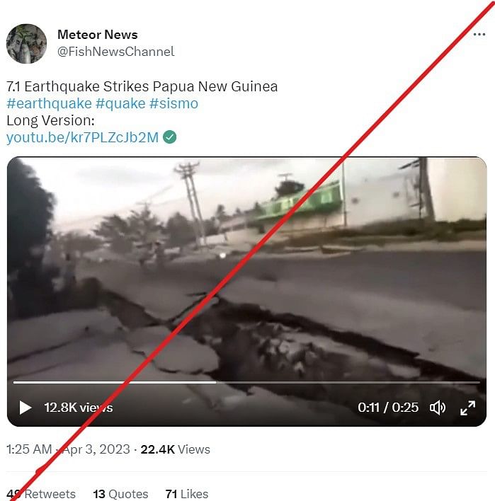 This video dates back to 2018 and shows an earthquake in Palu city in the Central Sulawesi province of Indonesia.