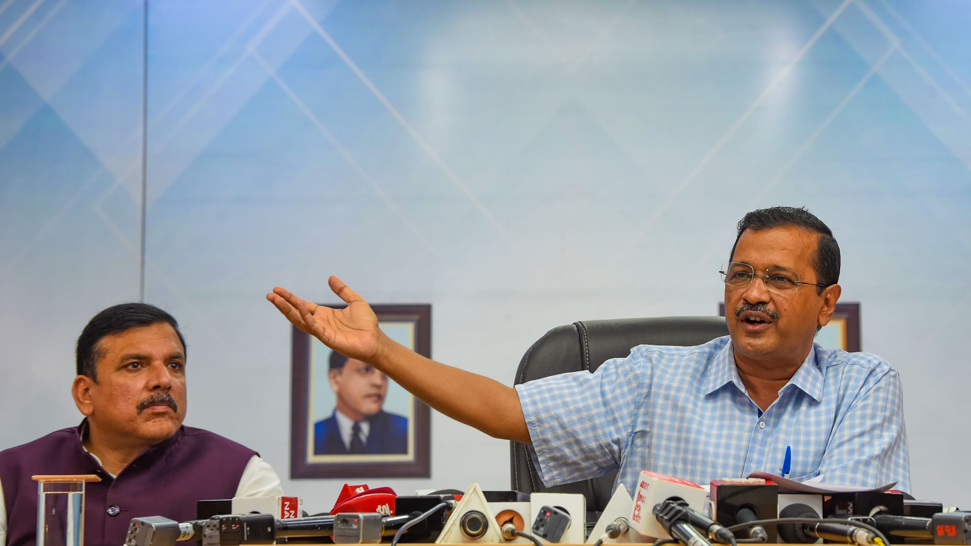 <div class="paragraphs"><p>New Delhi: Delhi Chief Minister Arvind Kejriwal addresses a press conference after CBI summoned him for questioning in the now-scrapped liquor policy case on April 16, in New Delhi, on Saturday, 15 April.&nbsp;</p></div>