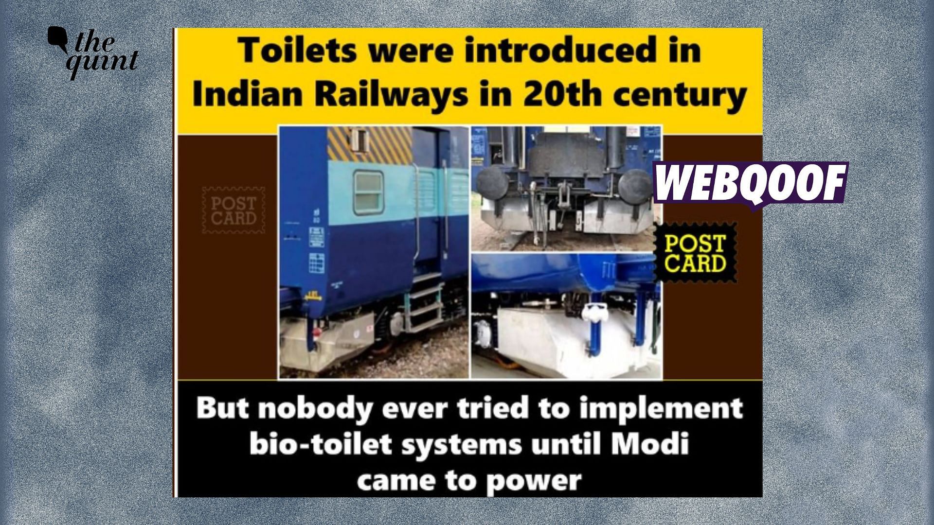 <div class="paragraphs"><p>Fact-Check | Bio-toilets were first introduced under the United Progressive Alliance (UPA) government.</p></div>