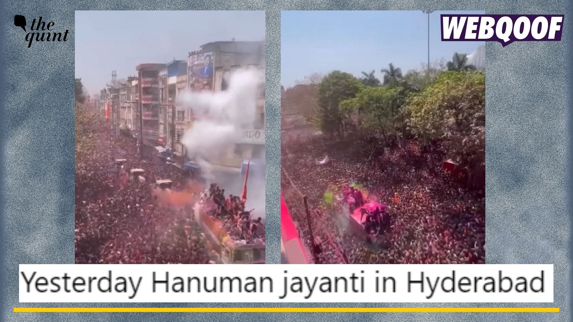 <div class="paragraphs"><p>Fact-Check: A video of Rang Panchami celebration from Indore is going viral as a video showing Hanuman Jayanti in Hyderabad.</p></div>