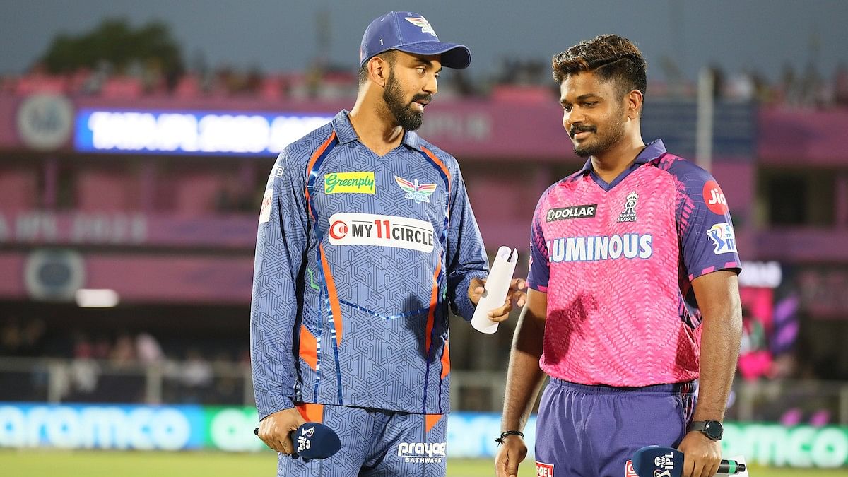 <div class="paragraphs"><p>KL Rahul  and Sanju Samson  at the toss during the 26th match of the Tata Indian Premier League 2023 between the Rajasthan Royals and the Lucknow Super Giants</p></div>