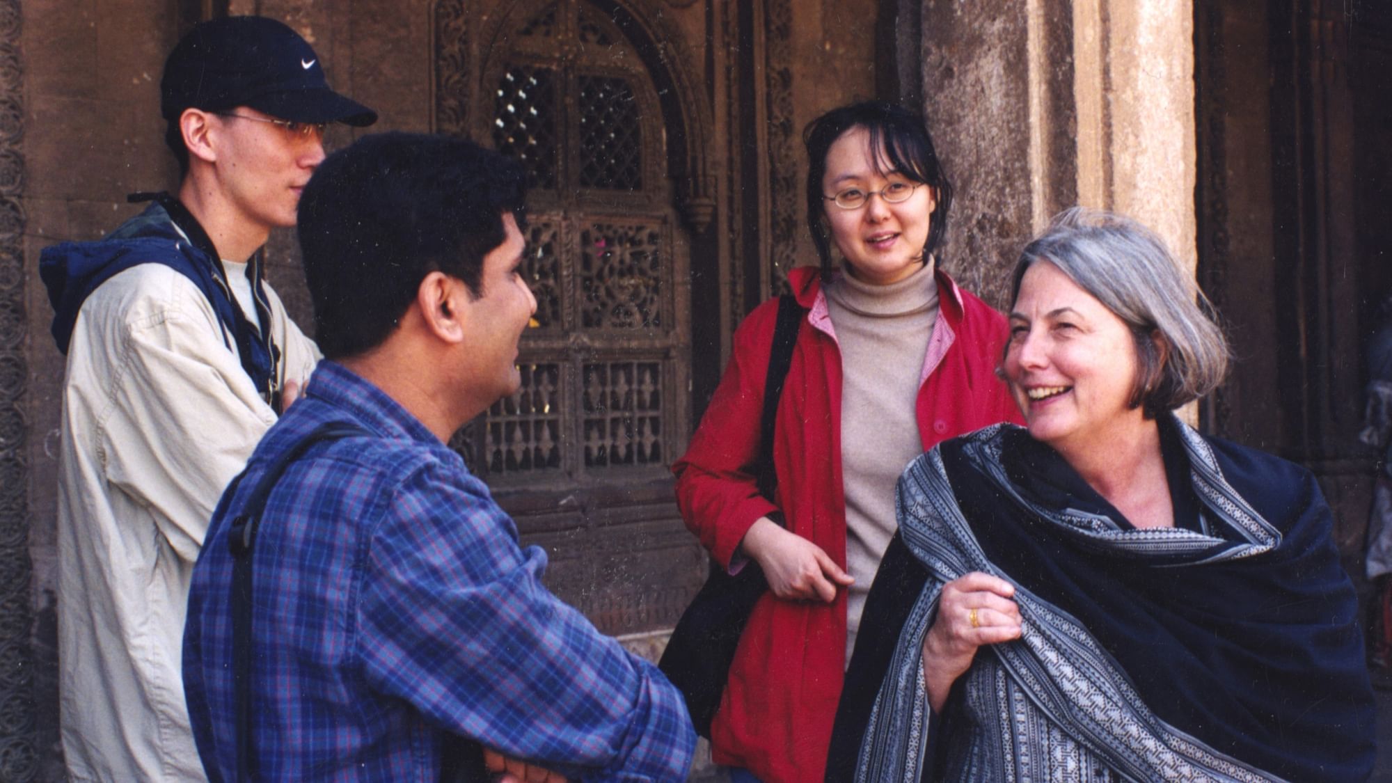 <div class="paragraphs"><p>Professor&nbsp;Catherine Asher (right) with Professor Riyaz Latif at Rani-no-Hajiro, Ahmedabad, in December 2001.</p></div>