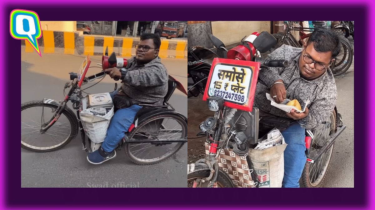 Disabled IAS Aspirant Sells Samosas To Fund His Education; Netizens Laud Him