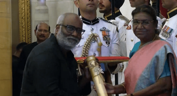 <div class="paragraphs"><p>'Naatu Naatu' Composer MM Keeravani Receives Padma Shri</p></div>