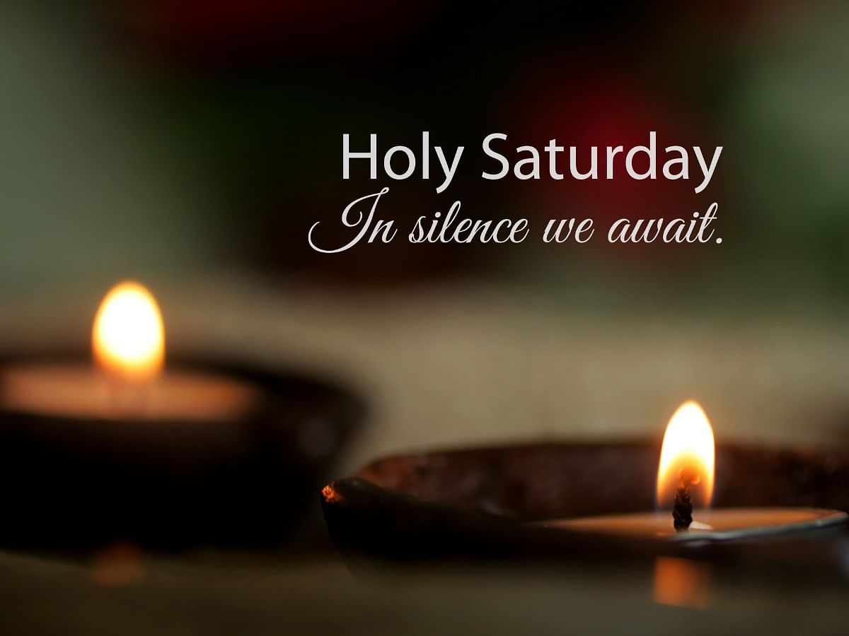 Here are a few images to wish, set as wallpapers, and WhatsApp Status on the occasion of Holy Saturday