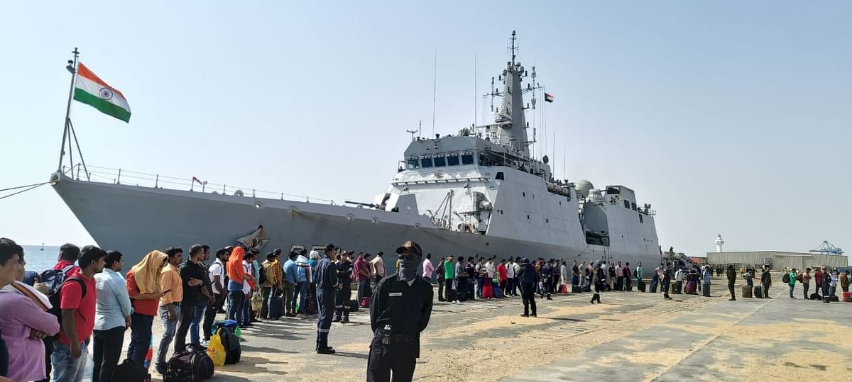The MEA said that 278 Indians were on board INS Sumedha, which departed from Port Sudan earlier in the day. 